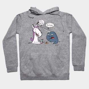 Unicorn Vs Narwhal Hoodie